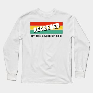 Redeemed shirt/ Christian Shirt/ Christian Design Long Sleeve T-Shirt